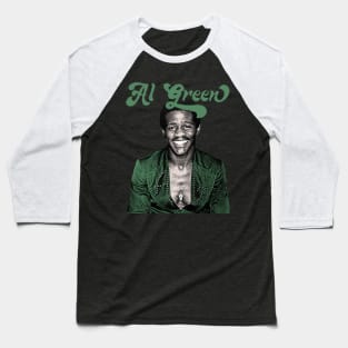 Al Green Retro 70s Style Fan Art Design Baseball T-Shirt